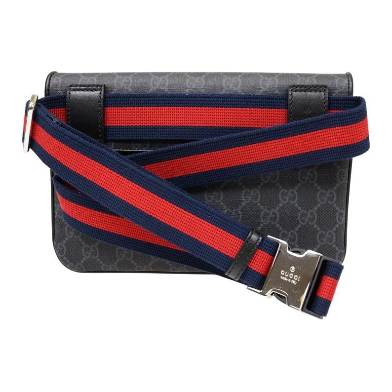 Унисекс поясная сумка Gucci черная — фото 3