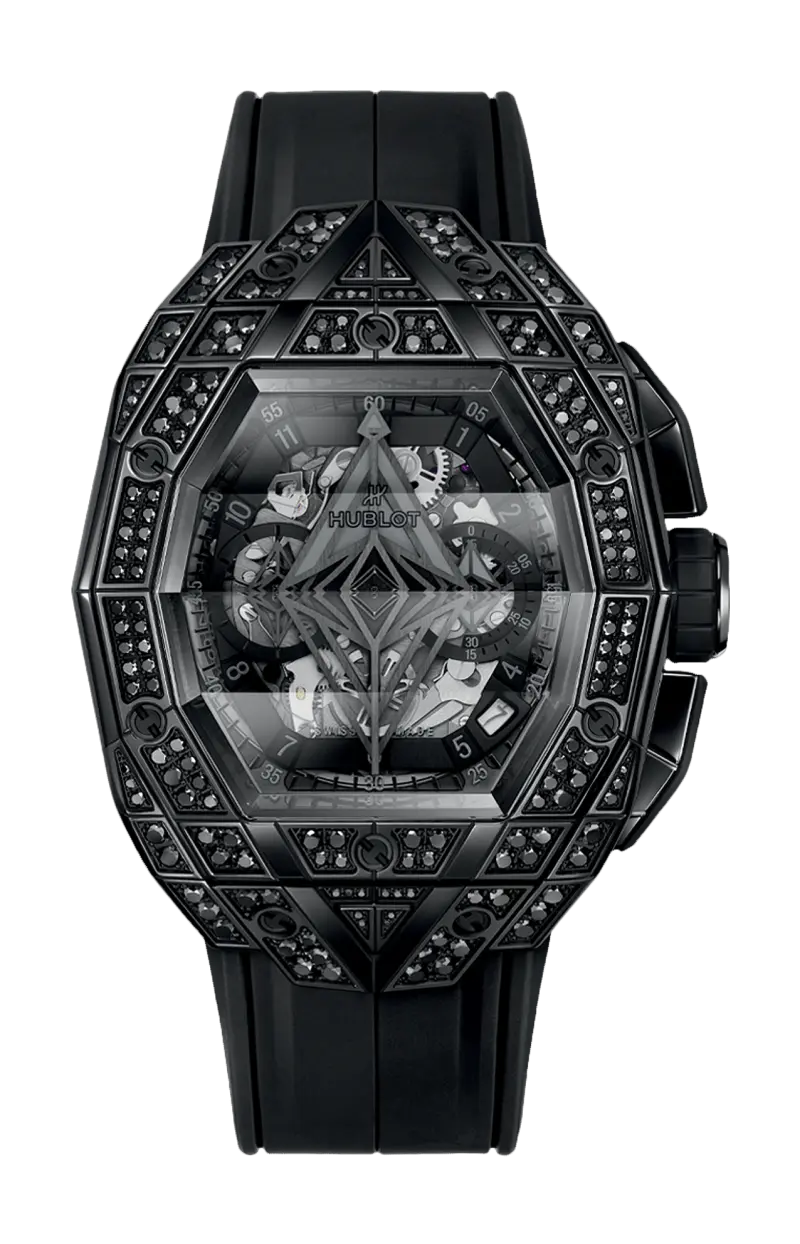 

Spirit of big bang sang bleu all black pavé 42 мм - 648.cx.0114.rx.1600.mxm24 HUBLOT