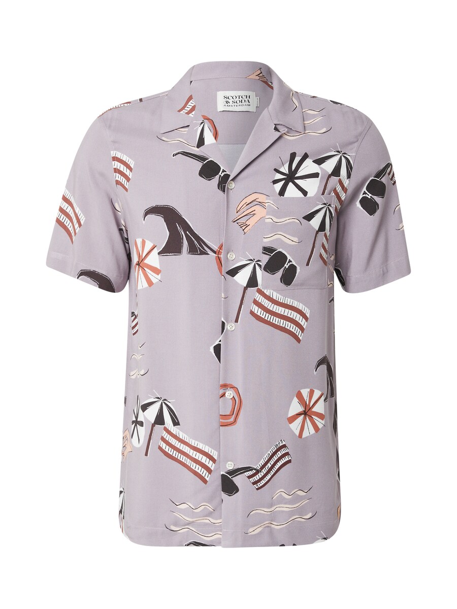 

Рубашка Slim Fit на пуговицах SCOTCH & SODA, светло-фиолетовый