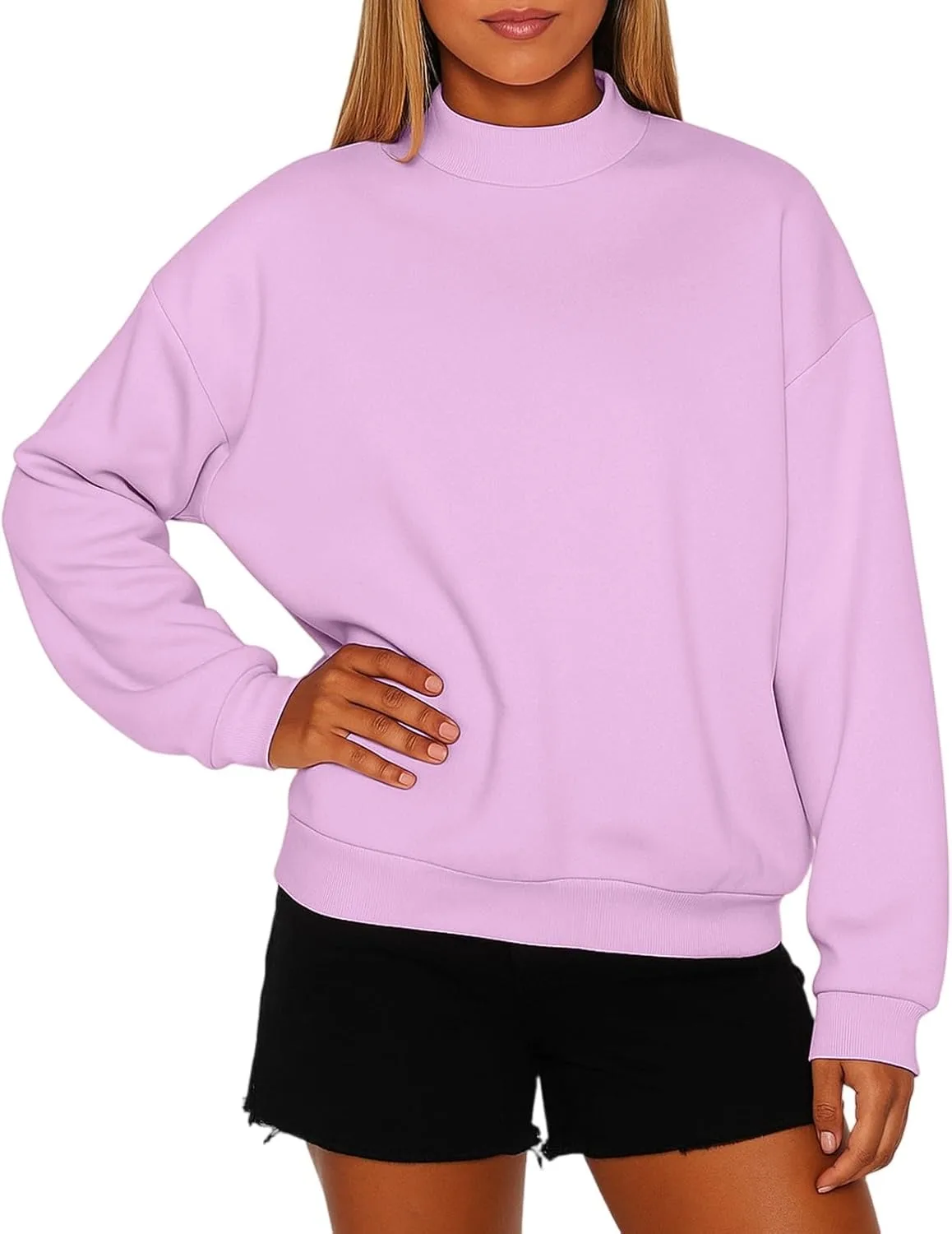 

Толстовка с капюшоном из флиса для женщин, с воротником-стойкой и длинным рукавом, Casual Pullover, 2026, легкая, для осени и зимы