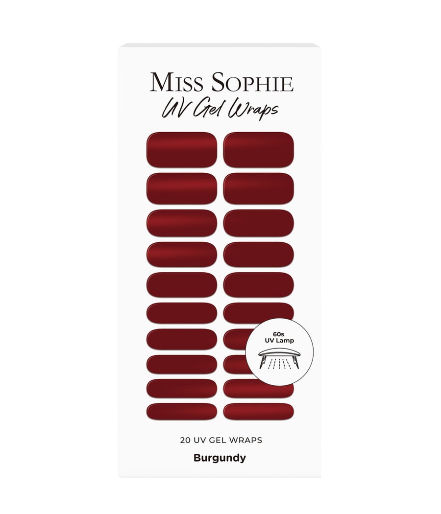 

Фольга для ногтей Miss Sophie UV Gel Wraps Burgundy, Burgundy, 20 шт.