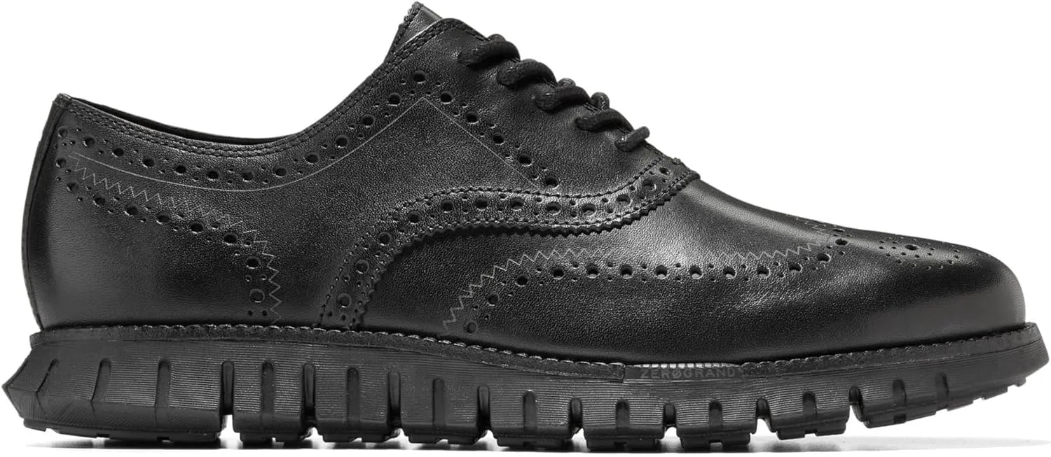Мужские оксфорды Cole Haan Zerogrand Remastered с крыльями, черный — фото 2
