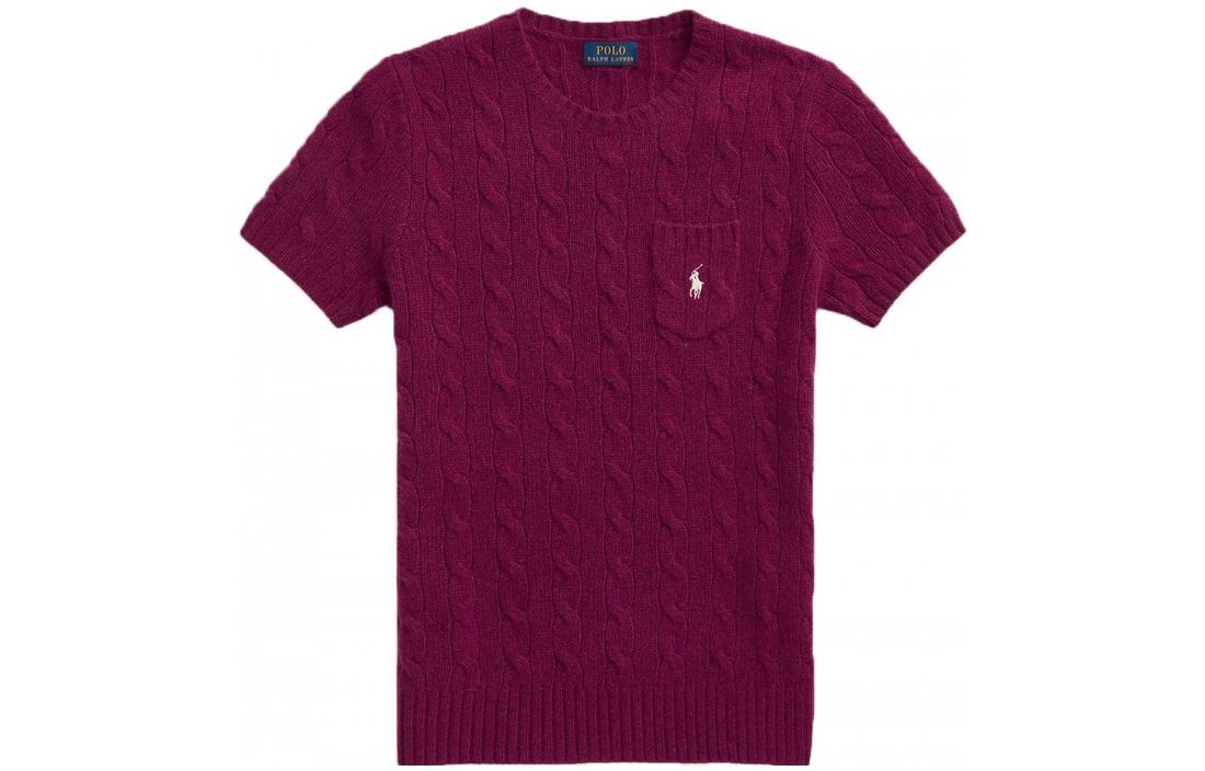Polo Ralph Lauren FW22 Вязаный свитер женский красный — фото 3