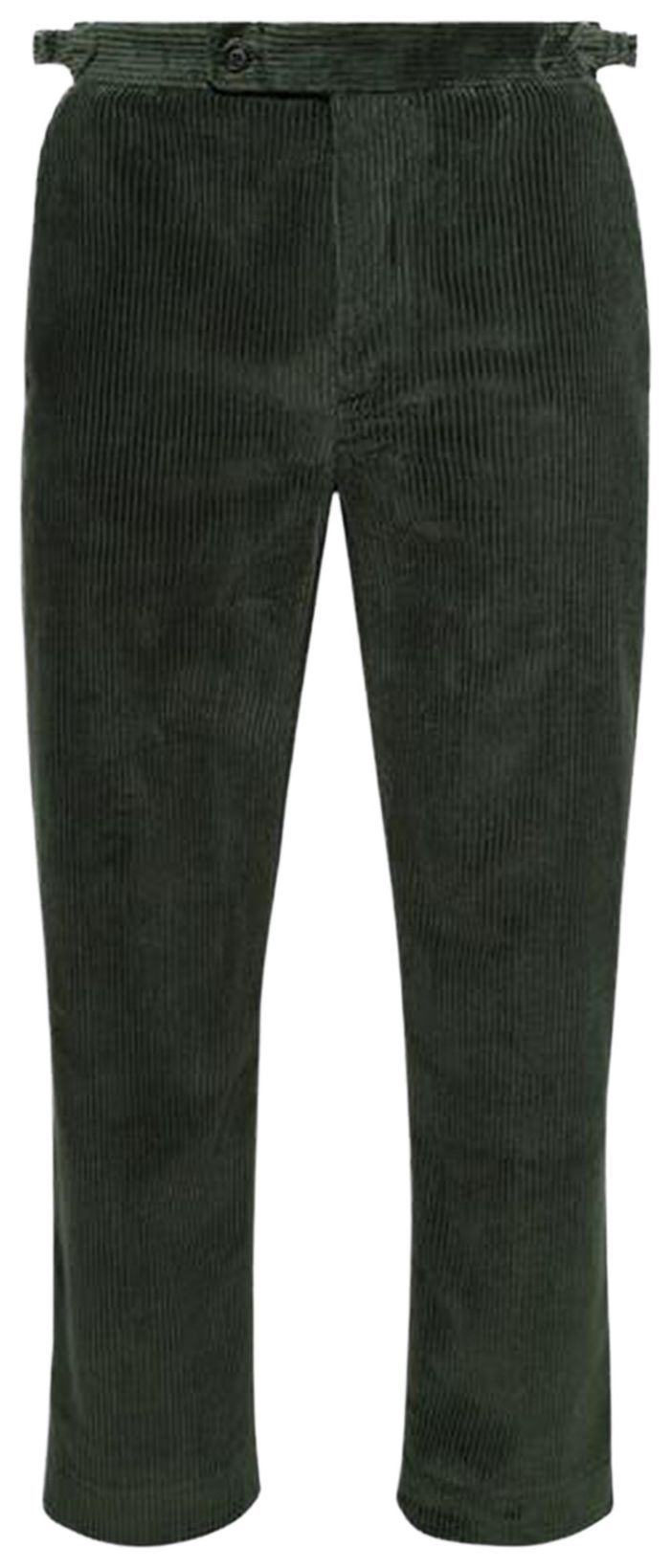 

Вельветовые брюки Bode с боковой пряжкой, зеленого цвета, зеленый