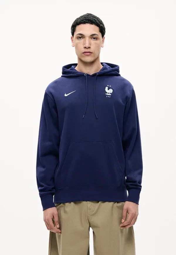Толстовка France Club National Team Wear Nike Performance, черно-синий/белый