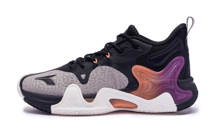 

Баскетбольные кроссовки LAVA 2.0 Basketball Shoes Men Low-Top Obsidian Black/zinc Iron Gray 361°