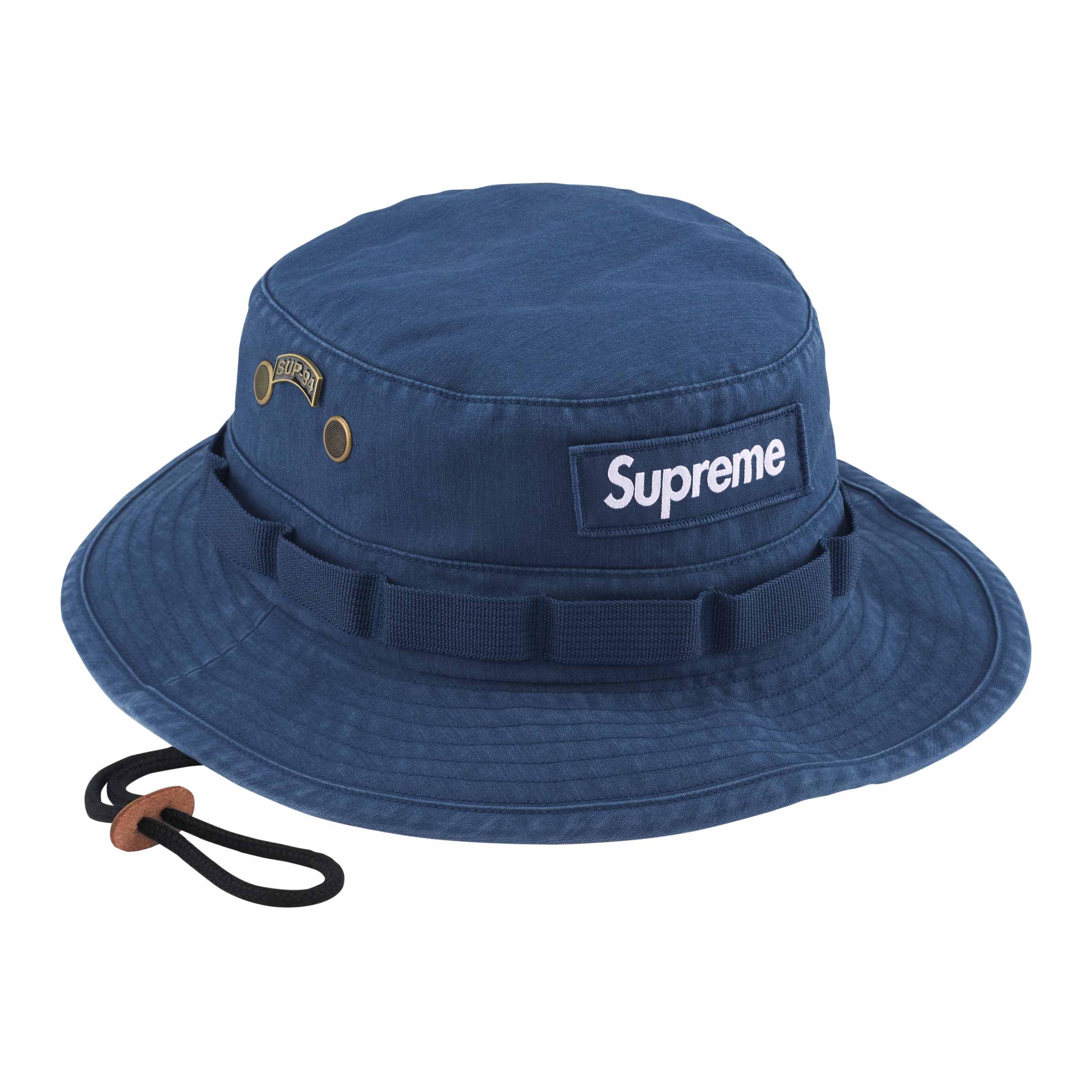 

Supreme Хлопковая панама унисекс синего цвета
