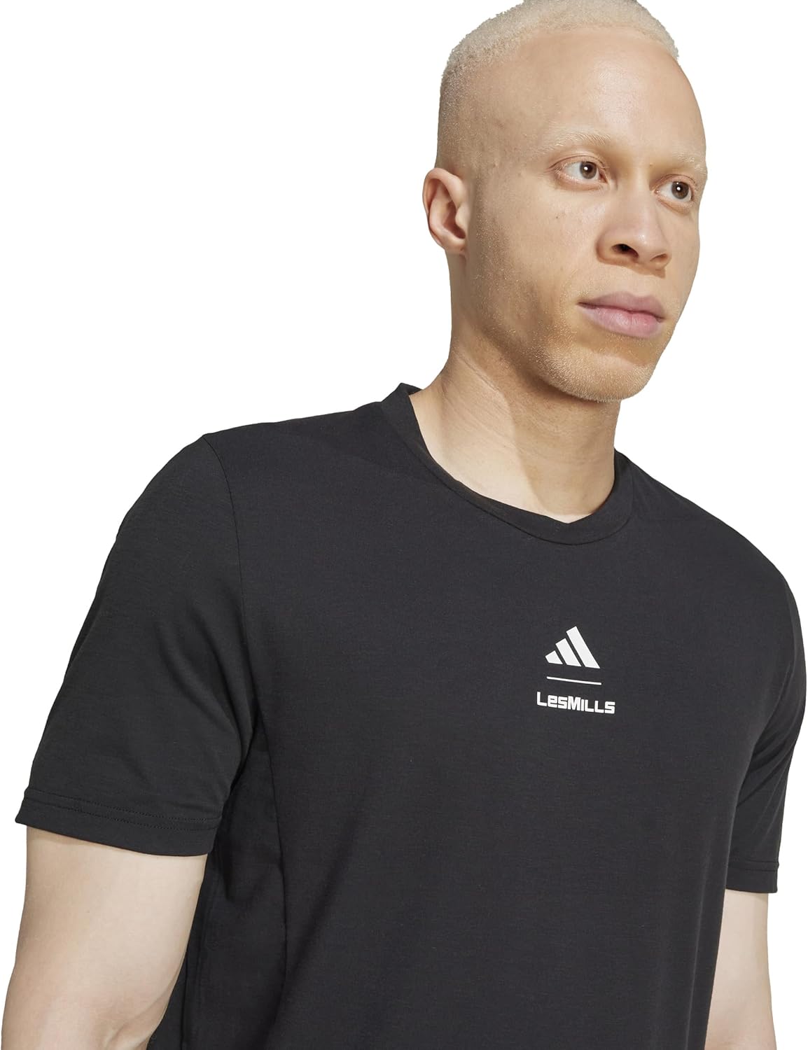 Мужская футболка с коротким рукавом adidas Les Mills Graphic Short Sleeve Tee JRS32, черный — фото 4
