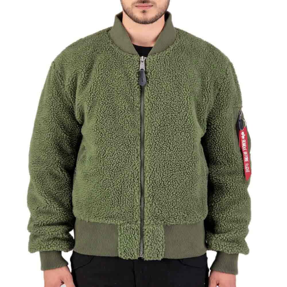 

Куртка Alpha Industries MA-1 Teddy, зеленый