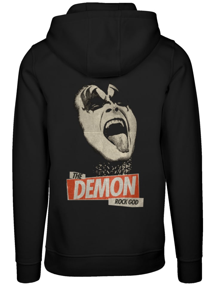 

Пуловер F4NT4STIC Hoodie Kiss Demon Rock, черный