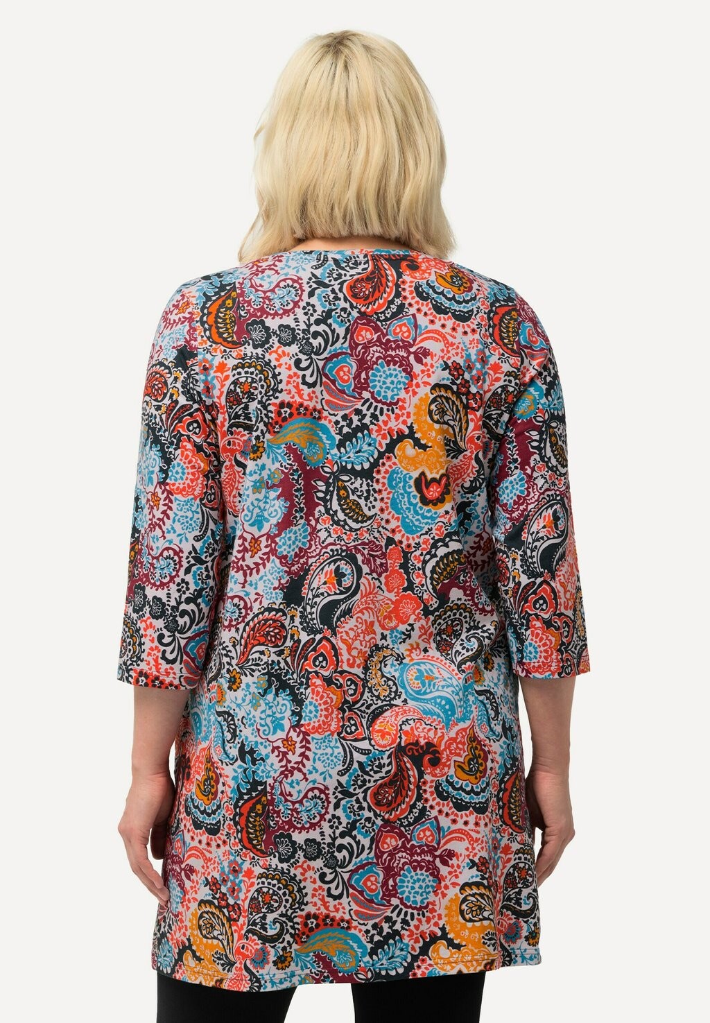

Туника PAISLEYMUSTER V-AUSSCHNITT3/4-ARM Ulla Popken, светло-голубой