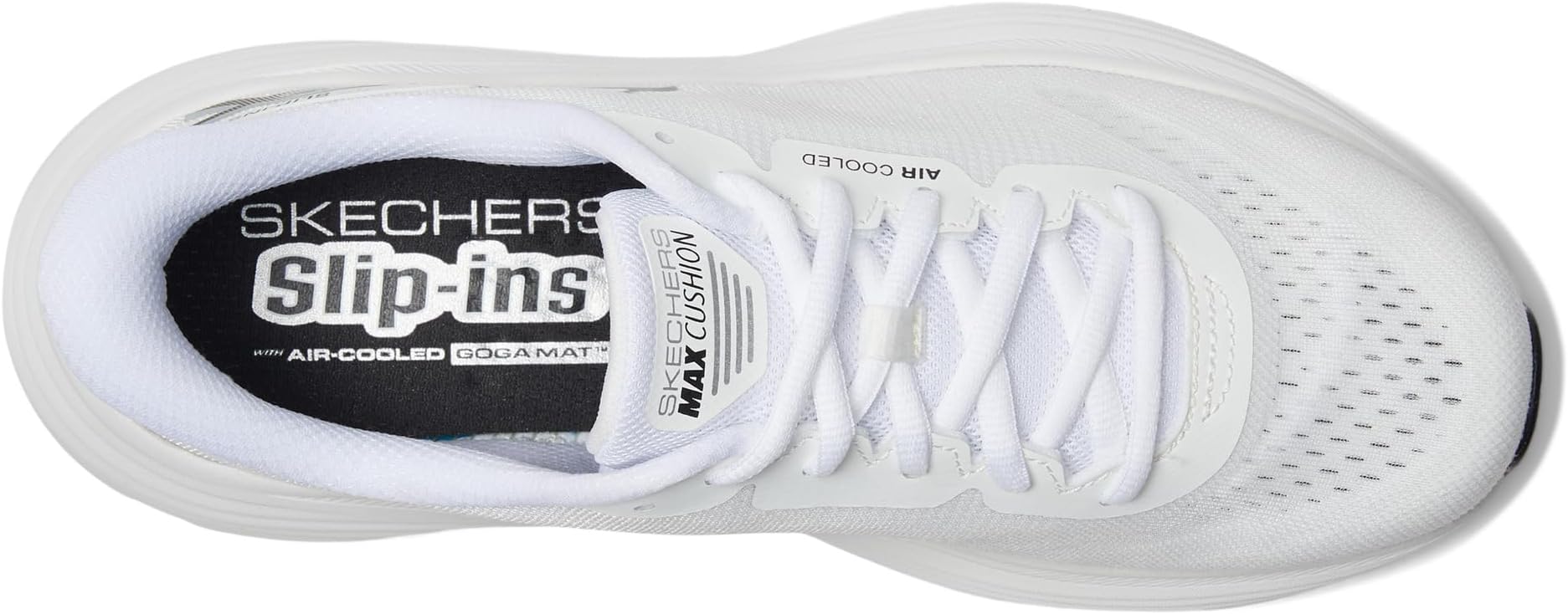 Кроссовки SKECHERS Max Cushioning Endeavour Hallandale Hands Free Slip-Ins, White/Black — фото 2