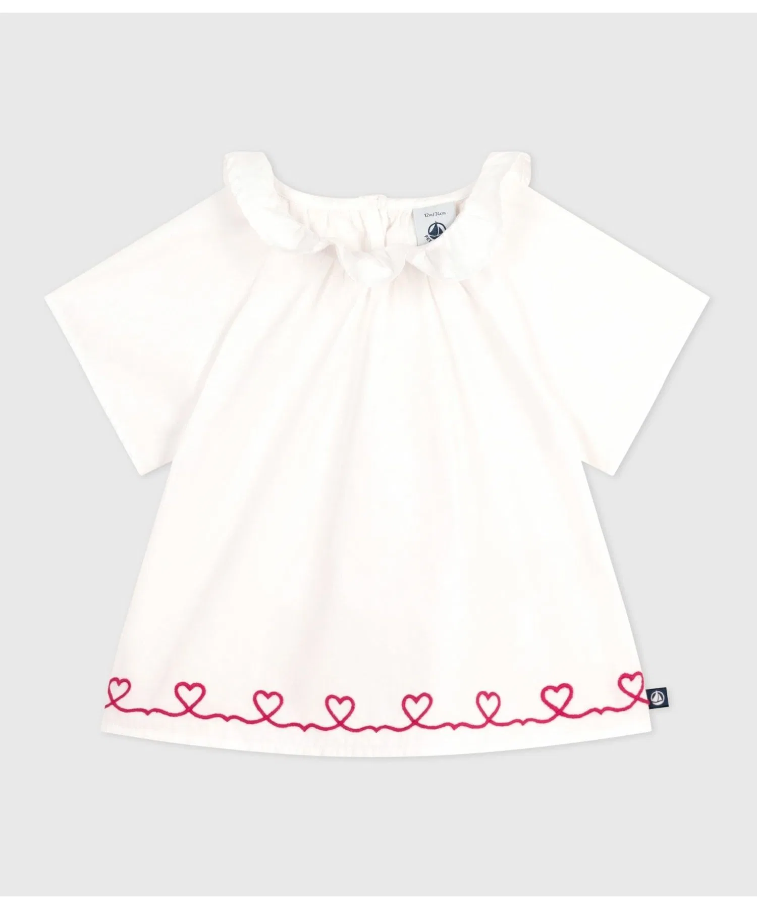 Детская блузка PETIT BATEAU с коротким рукавом
