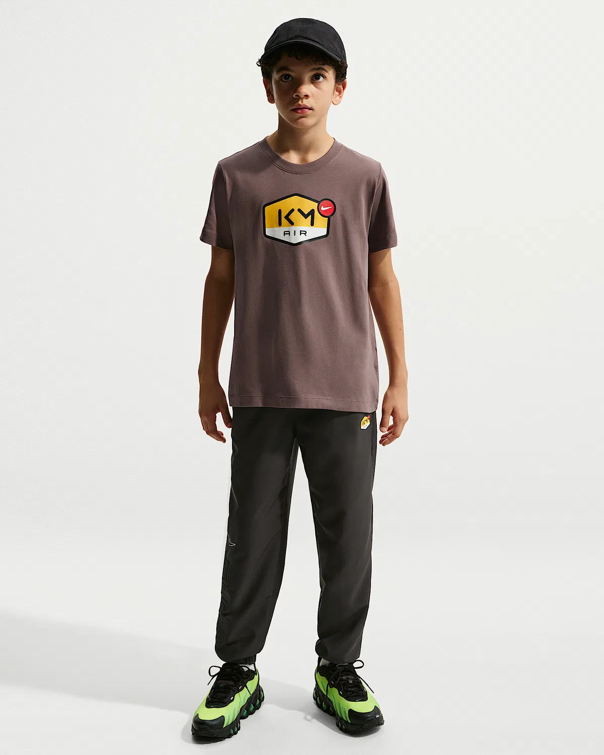 Детская футболка Dri-FIT Kylian Mbappé, Plum Eclipse — фото 4