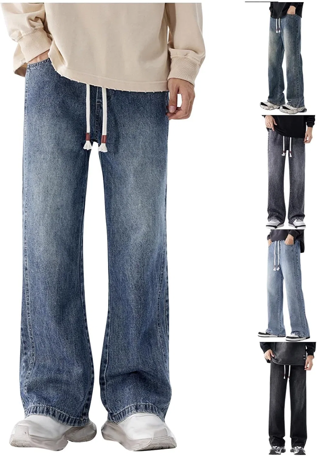 Джинсы повседневные, Cotton Denim Pants, черный