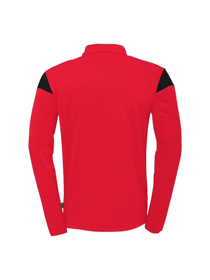 Uhlsport Футболка Squad 27 с застежкой-молнией 1/4, красно-черная — фото 2