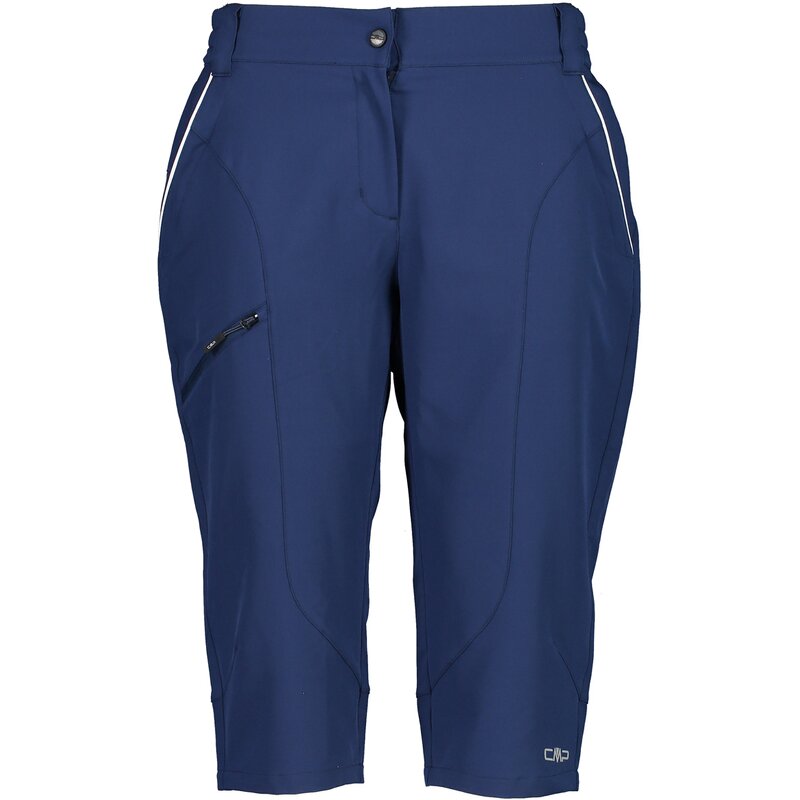 

Обтягивающие женские велосипедные капри с сетчатым нижним бельем Cmp, цвет blue-bianco