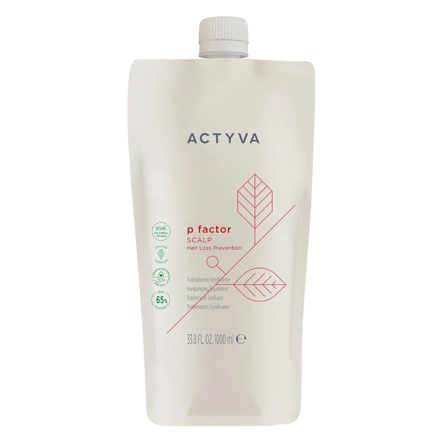 Регенерирующий уход для кожи головы Actyva P Factor с миндальным маслом и алоэ вера, 1000 мл Kemon