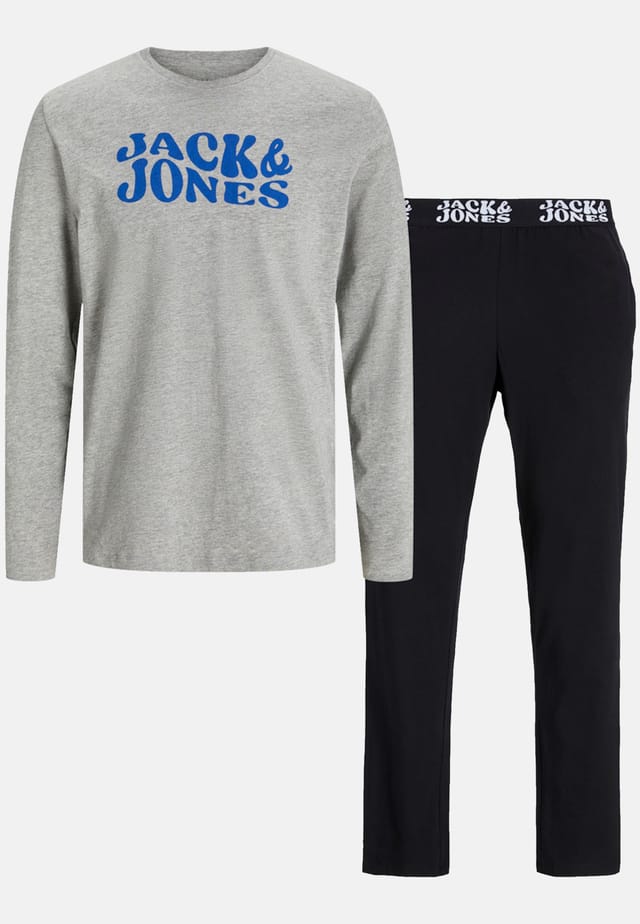 

Рубашка с длинными рукавами Elton longsleeve и длинные брюки Jack & Jones, серый