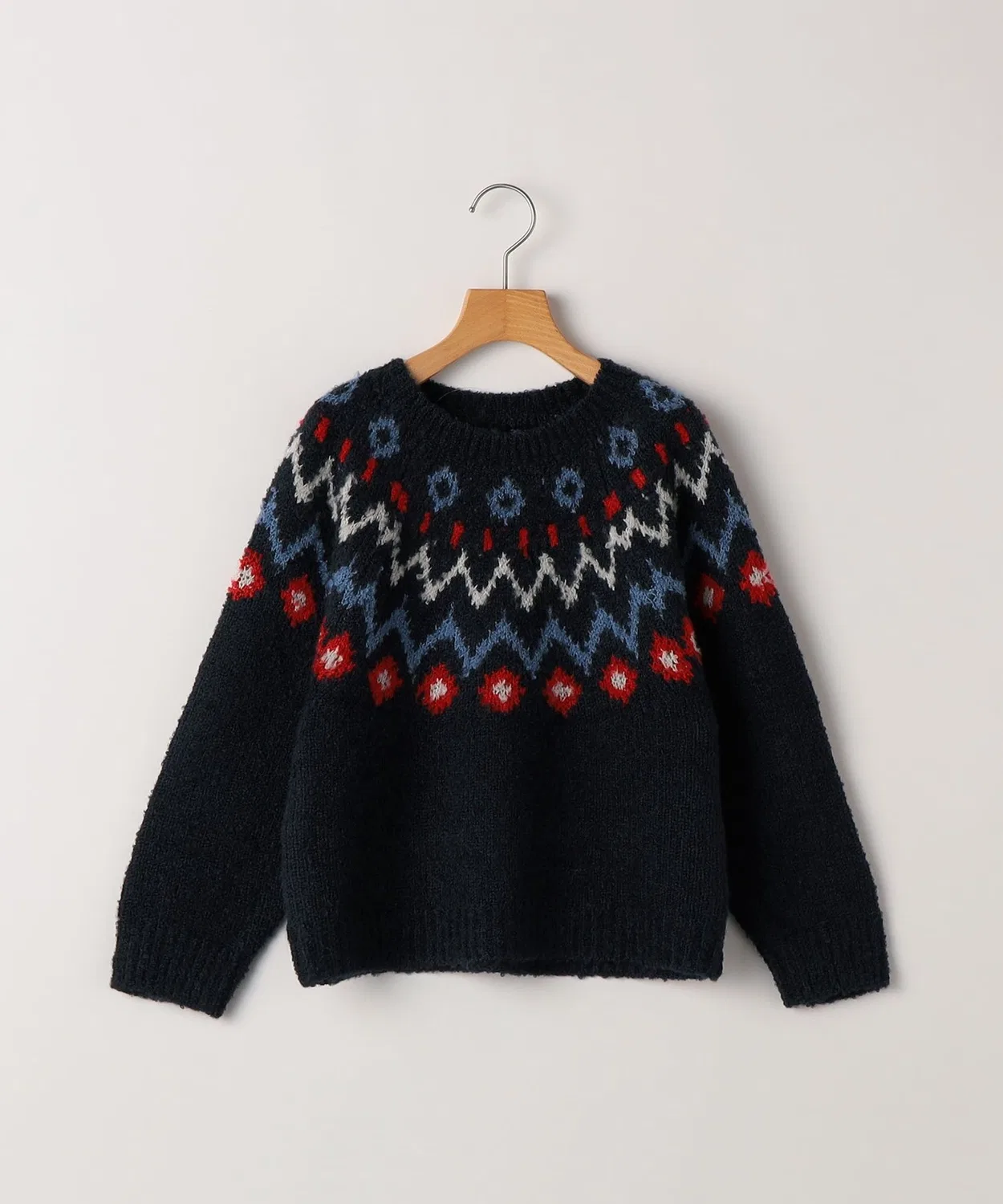 Детский свитер с узором Fair Isle SHIPS KIDS, 80-90 см, тёмно-синий