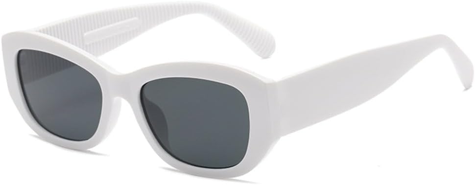 

LVTFCO Модные винтажные солнцезащитные очки «кошачий глаз» для женщин и мужчин, ретро-стиль, солнцезащитные очки для улицы, путешествий, защита от УФ-излучения UV400, White