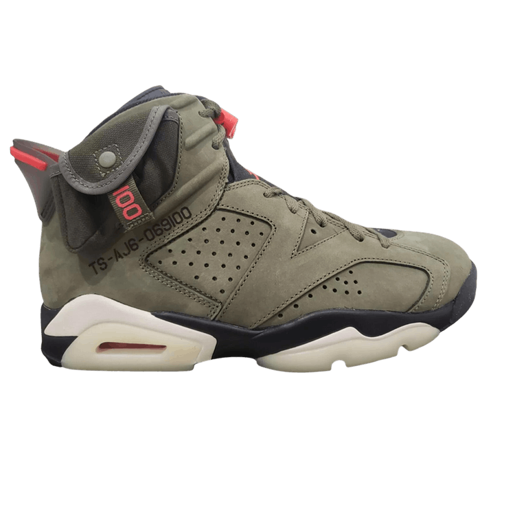 

Кроссовки Air Jordan Travis Scott x Air Jordan 6 Retro 'Olive' Friends & Family, зеленый
