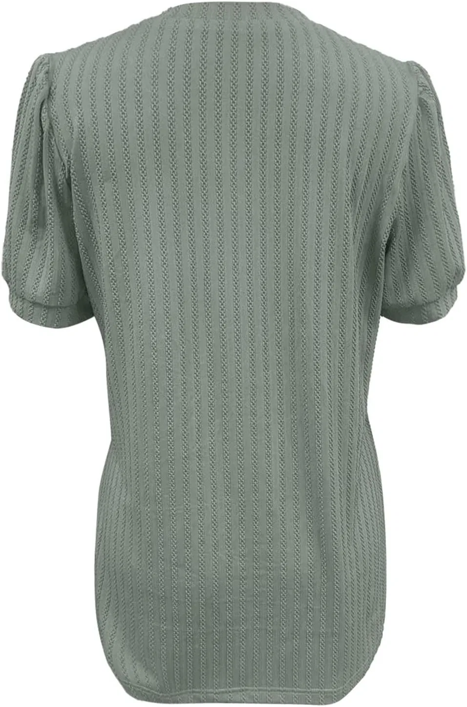 Блуза с воланами и V-образным вырезом Ladies Novelty Shirts, зеленый — фото 2