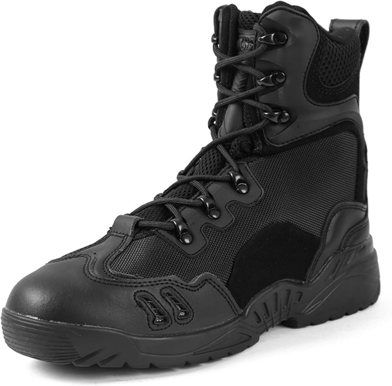 

Мужские походные ботинки, треккинговая обувь для прогулок, восхождений и активного отдыха на улице, легкие, высокие, на шнуровке, противоскользящие, для походов с рюкзаком, кемпинга, велосипедного спорта и других видов спорта Hongrenamz, черный