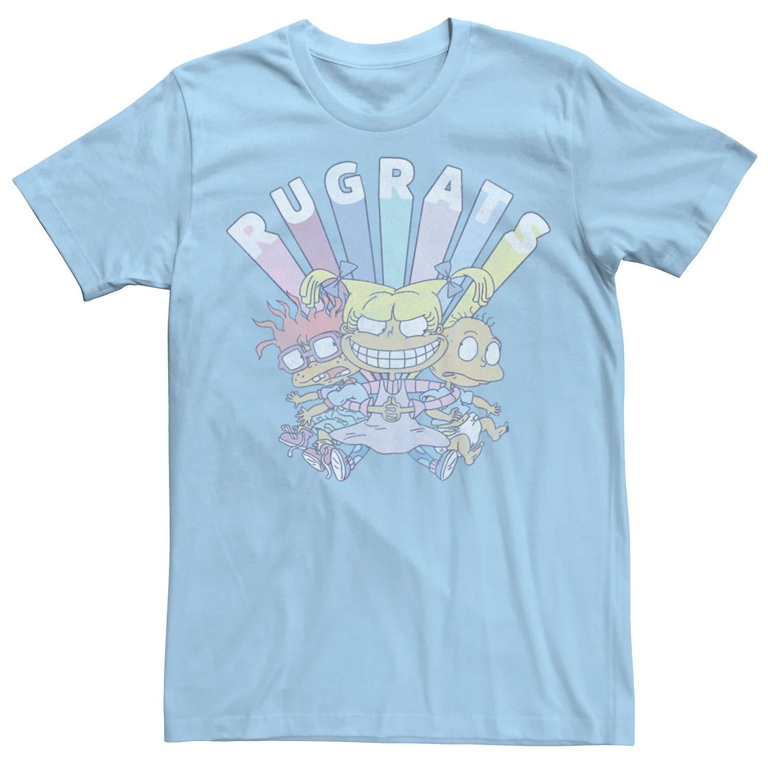 

Мужская футболка с выцветшим логотипом RugRats Group Shot Licensed Character