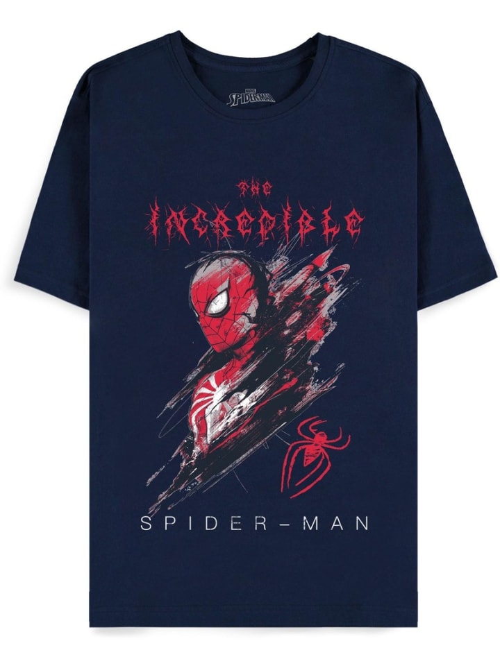 

Футболка Spider-Man - The Incredible Men's Short Sleeved T-shirt синего цвета Spiderman, Синий, Футболка Spider-Man - The Incredible Men's Short Sleeved T-shirt синего цвета Spiderman