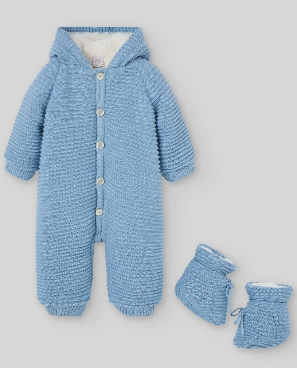 

Вязаный комбинезон для малышей коллекции Коала PAZ Rodríguez, светло-голубой