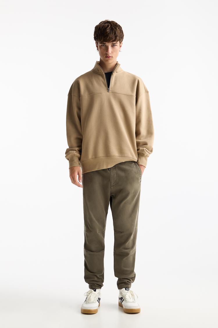 

Мягкие трикотажные джоггеры Pull And Bear, хаки