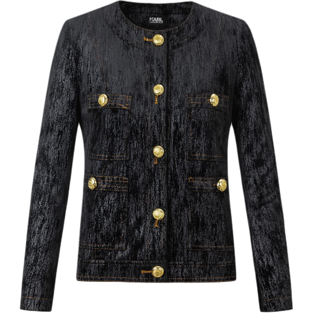 

KARL LAGERFELD / Karl Lagerfeld Jeans Куртка KARL LAGERFELD FW24 женская синяя, Navy Blue