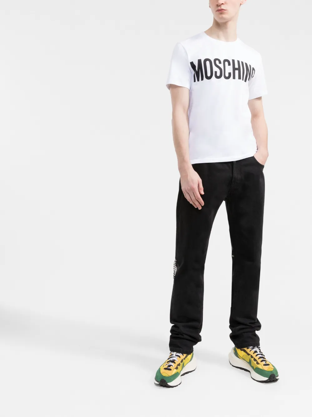 

Футболка с логотипом Moschino, белый