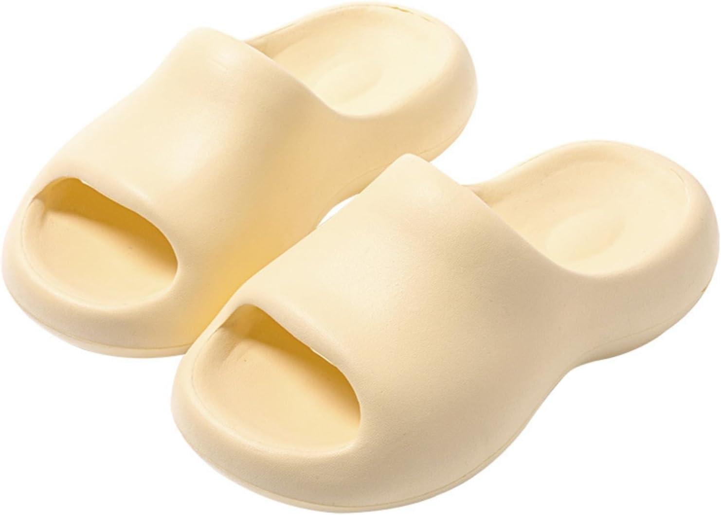 

Тапочки-подушечки для женщин и мужчин, шлепанцы, сандалии для душа, шлепанцы Cloud Slides с толстой подошвой Srdmuph, желтый