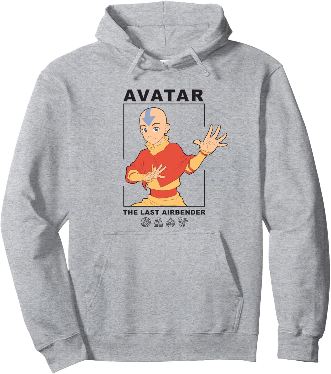 

Худи с изображением Аанга и символикой стихий из мультсериала «Аватар: Последний маг воздуха», серое Avatar: The Last Airbender, Серый, Худи с изображением Аанга и символикой стихий из мультсериала «Аватар: Последний маг воздуха», серое Avatar: The Last A