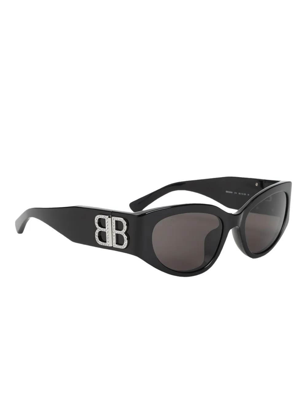 Солнцезащитные очки в геометричной оправе Balenciaga Eyewear, черный — фото 2