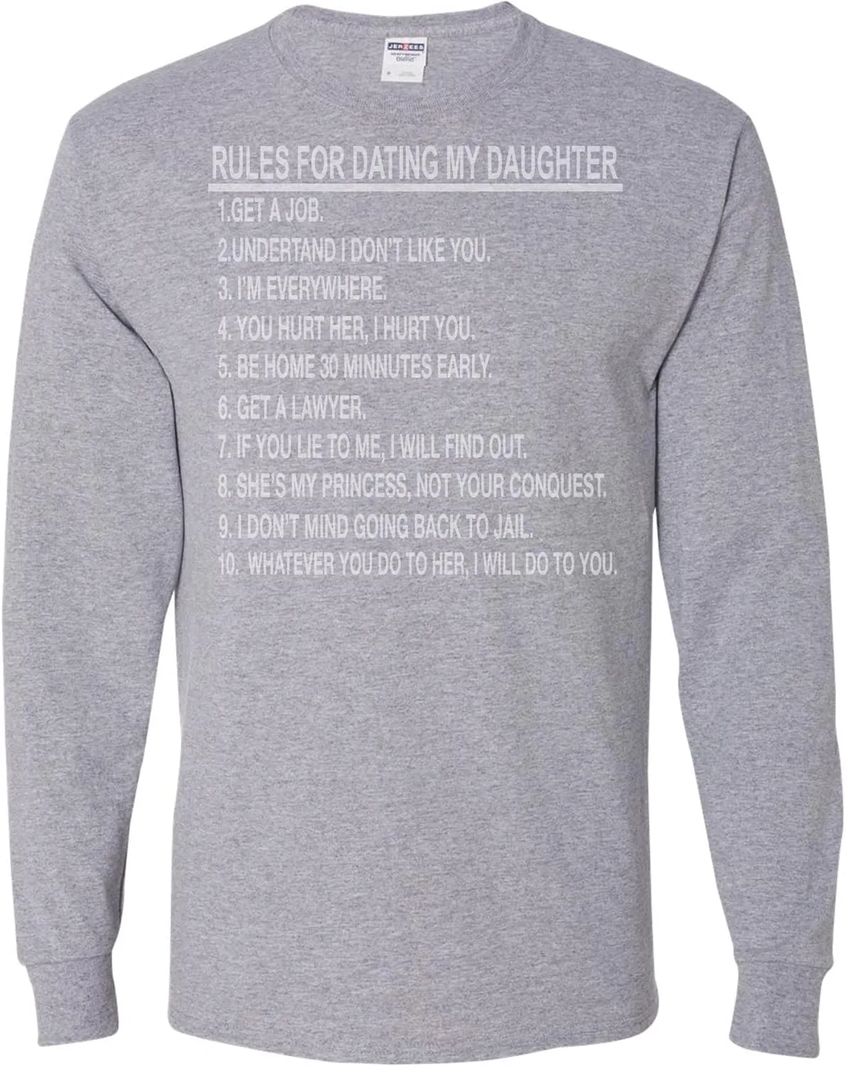 

Футболка с принтом Dad Rules Daughter wild custom apparel