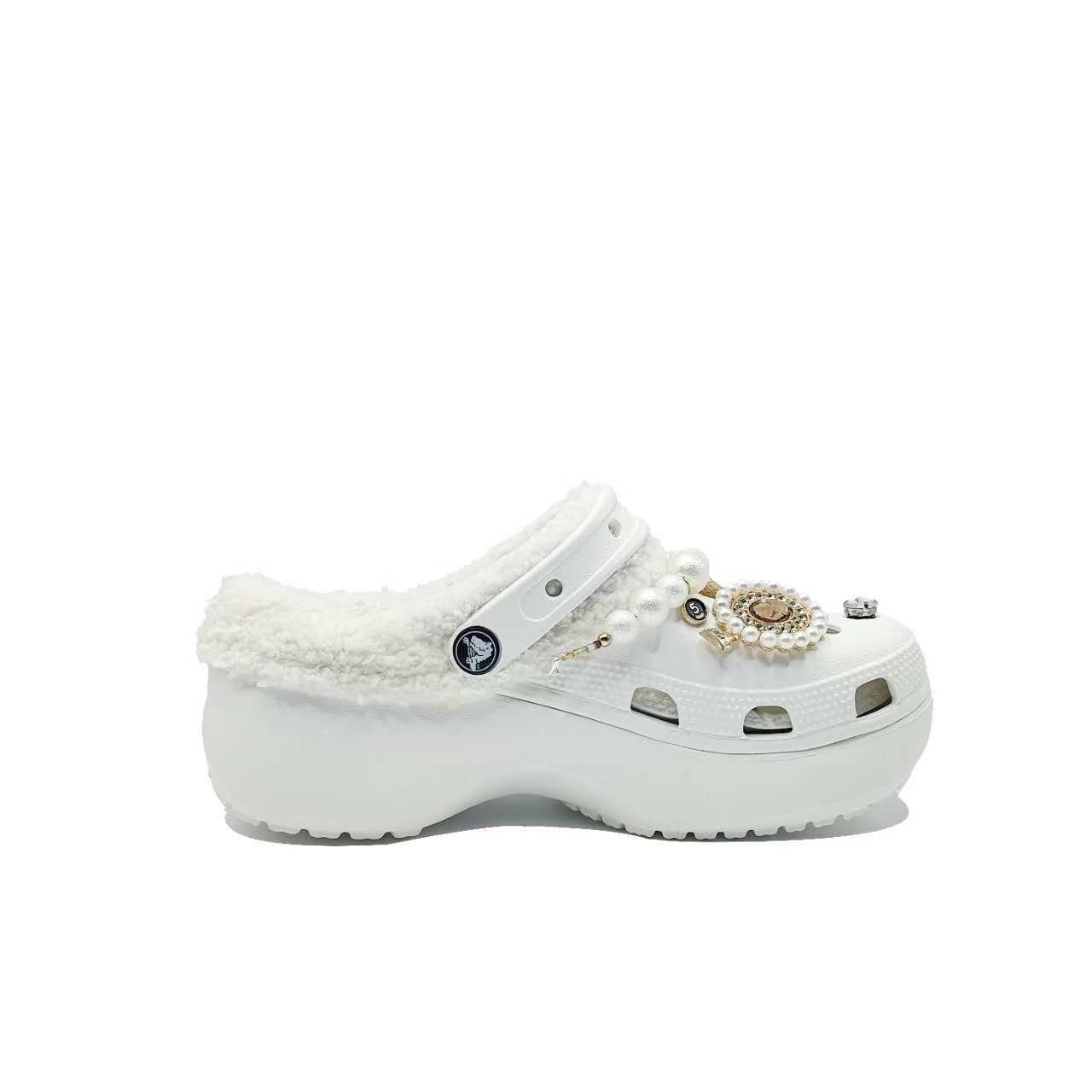 Классические кроксы Thousand Gold Size Sister MH Plan Женские белые Crocs — фото 2