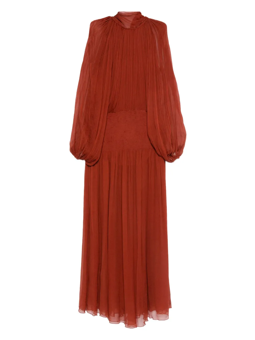 

Платье макси с высоким воротником Atu Body Couture, оранжевый