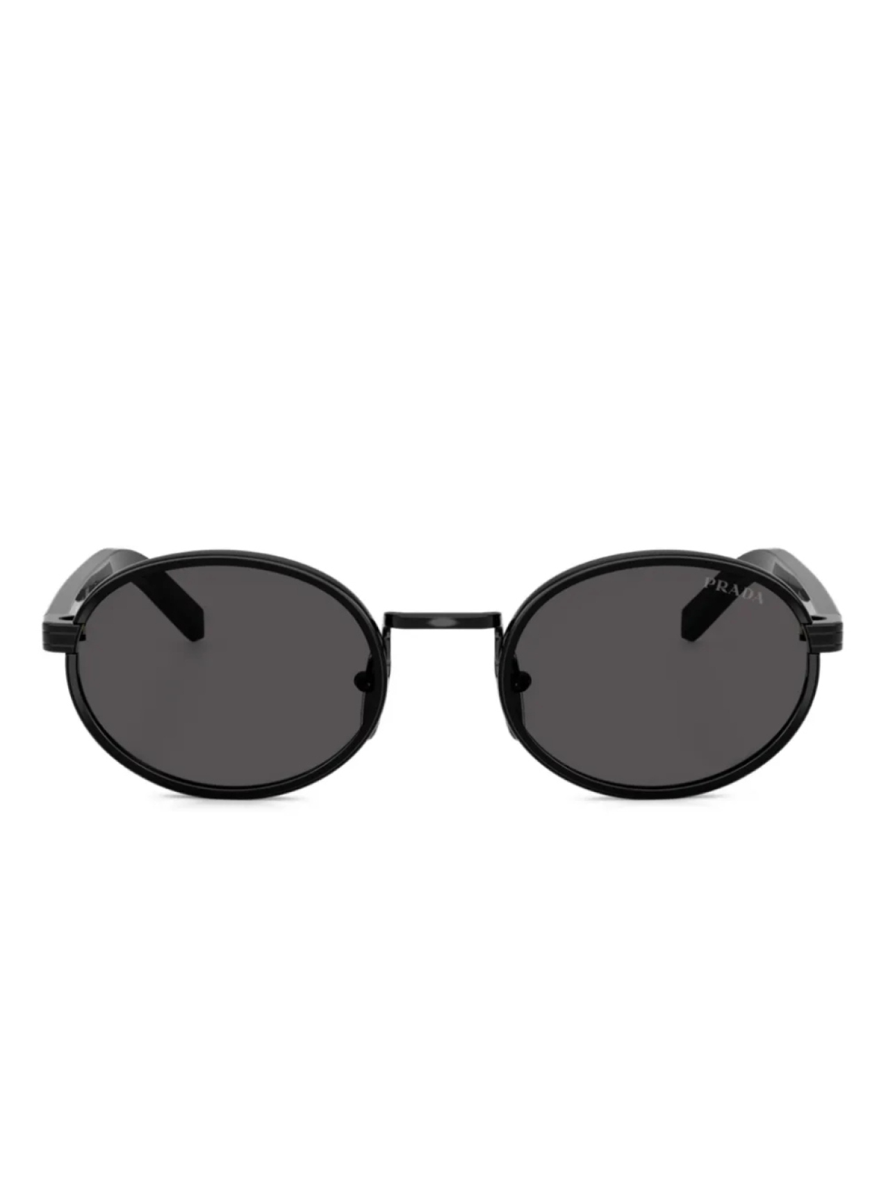 

Солнцезащитные очки с гравировкой логотипа Prada Eyewear, черный