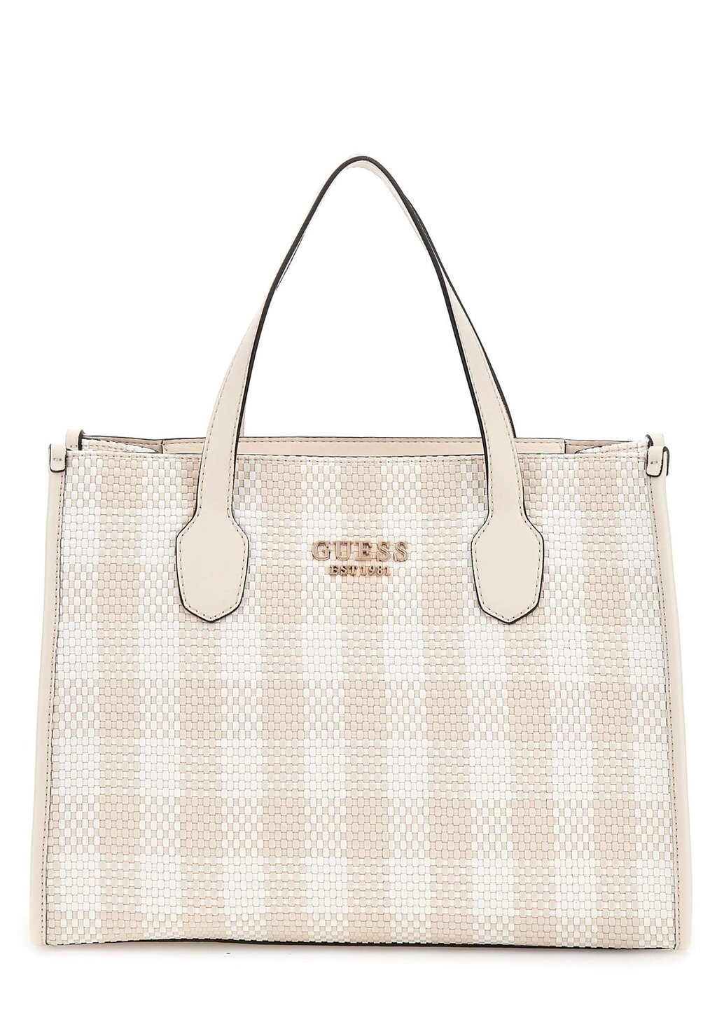 

Большая сумка SILVANA VICHY Guess, бежевый