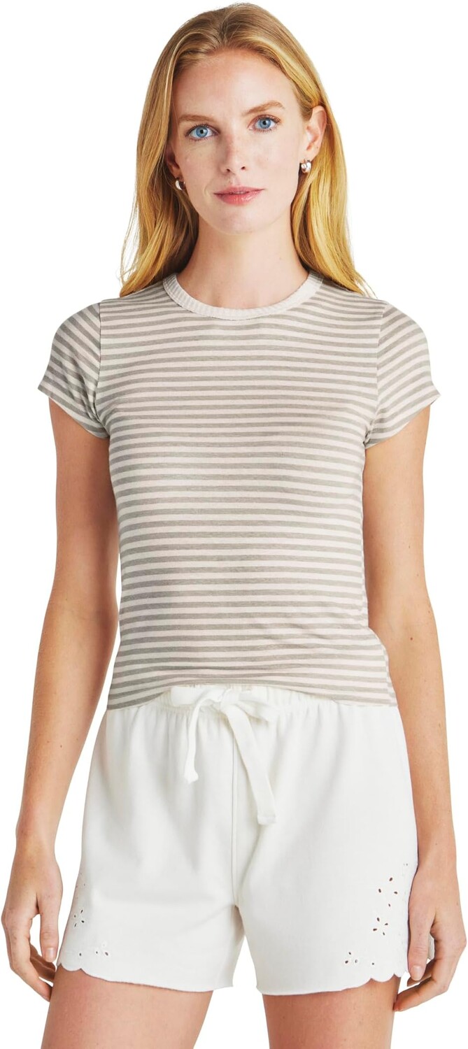 

Футболка Splendid Candice Short Sleeve Crew, цвет Fawn Stripe