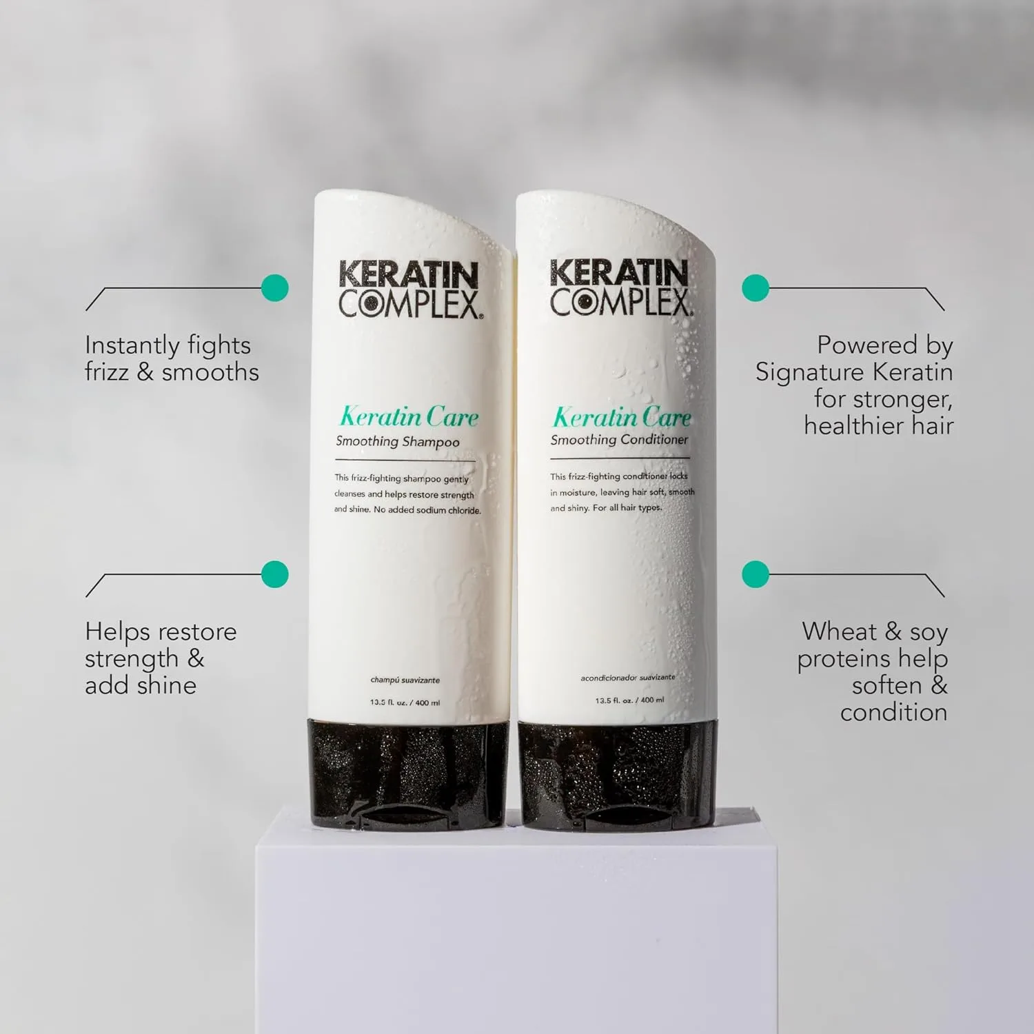 Шампунь и кондиционер Keratin Complex - Care (два флакона по 383 мл) — фото 3