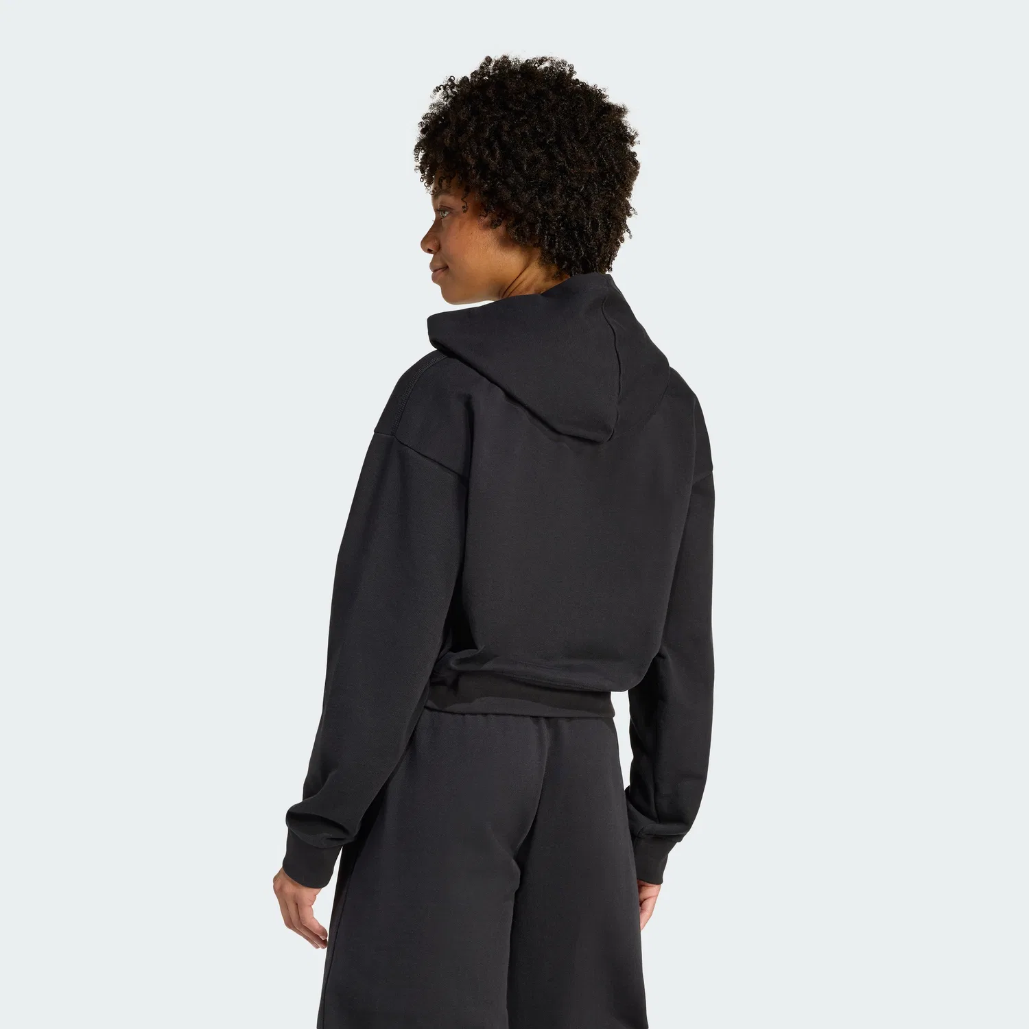 Женское укороченное худи на молнии Essential French Terry от Adidas — фото 2