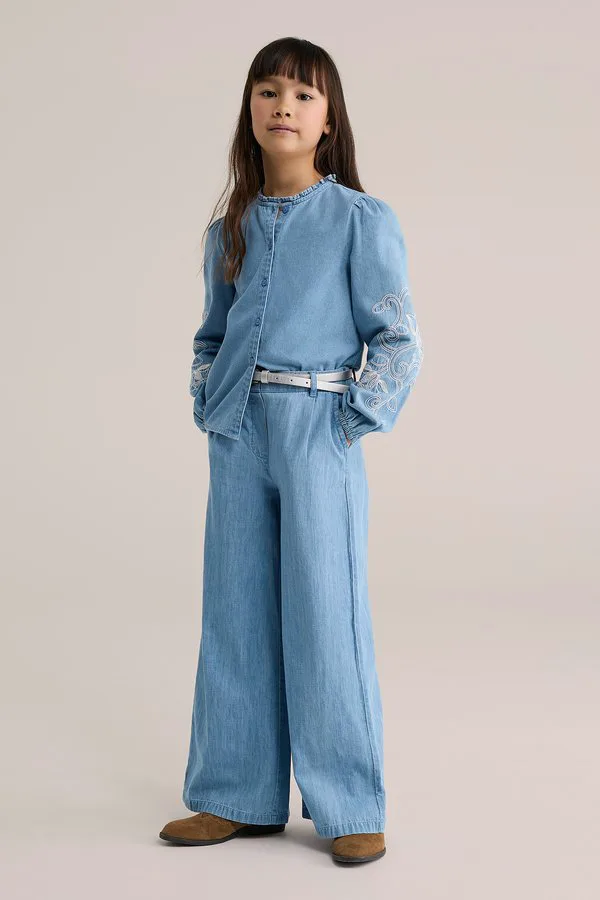 Джинсы свободного кроя blue ridge We Fashion, Light Blue — фото 4