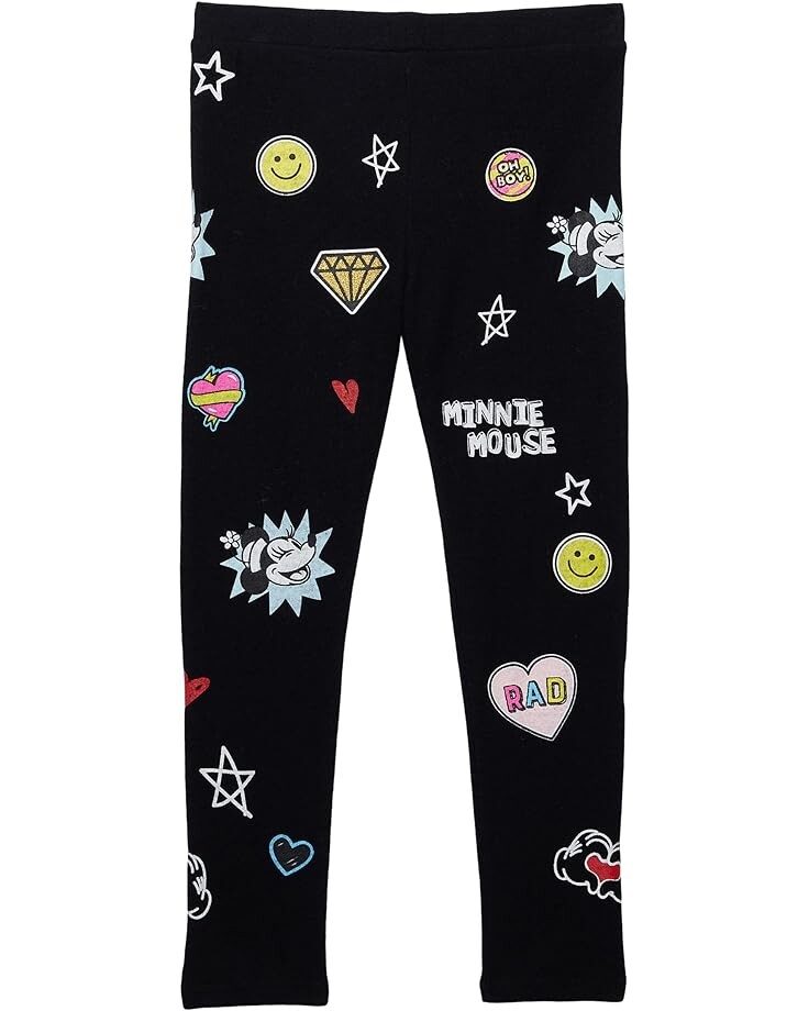 

Брюки Chaser Minnie Mouse Minnie Smiles Glitter Leggings, реальный черный