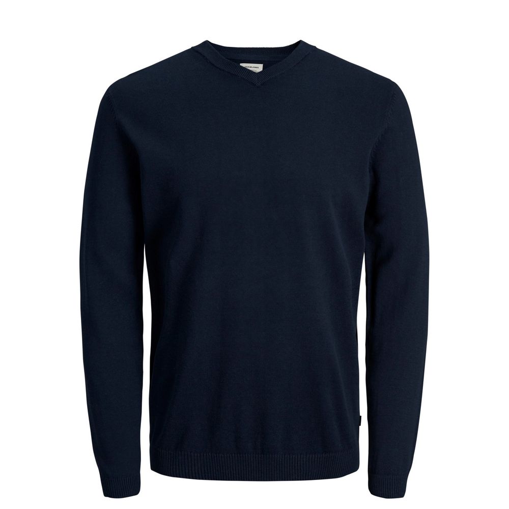 

Синяя хлопковая футболка Jack & Jones