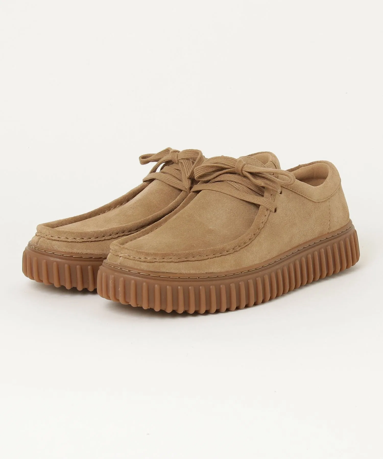 Мужские замшевые мокасины Clarks Torhill Lo коричневые