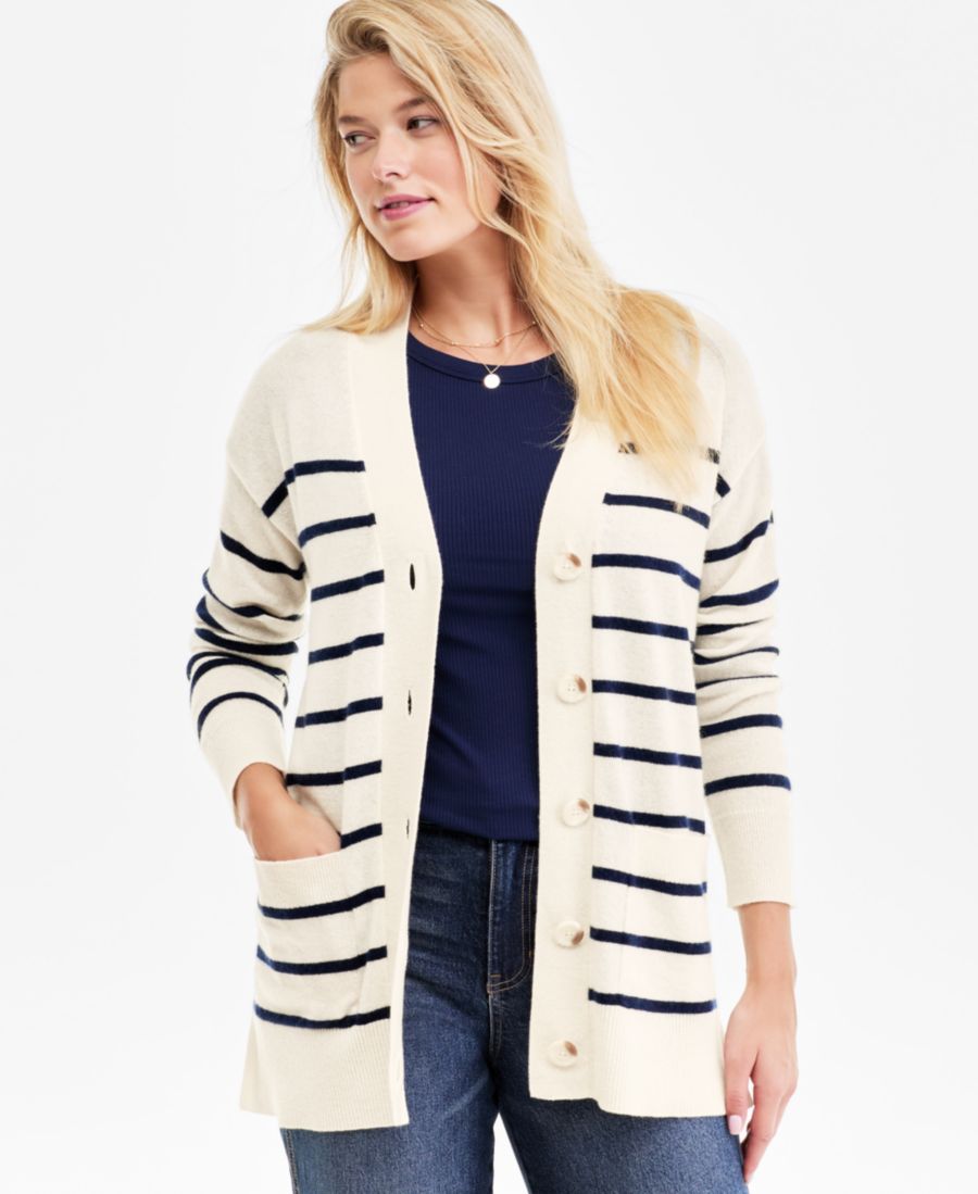 

Женский кардиган на пуговицах из 100% кашемира, размеры XS-3X Charter Club, Vanilla Ice